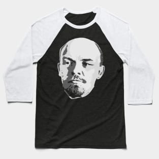 Vladimir Lenin Black and White Baseball T-Shirt